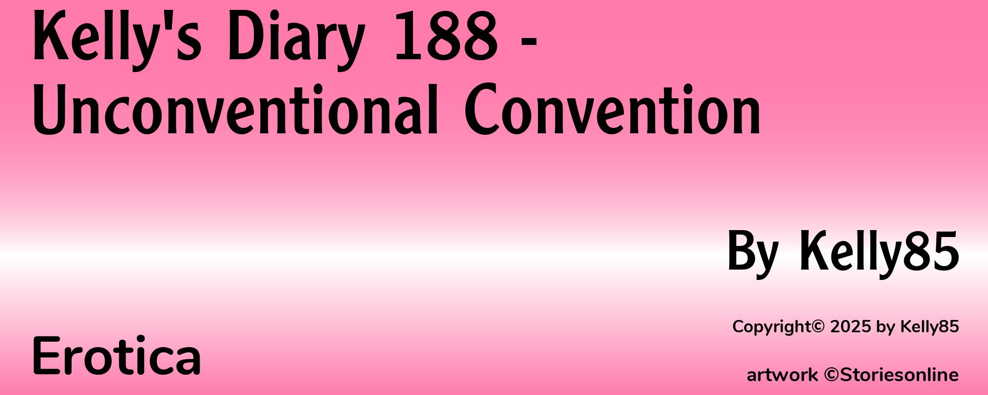 Kelly's Diary 188 - Unconventional Convention - Cover