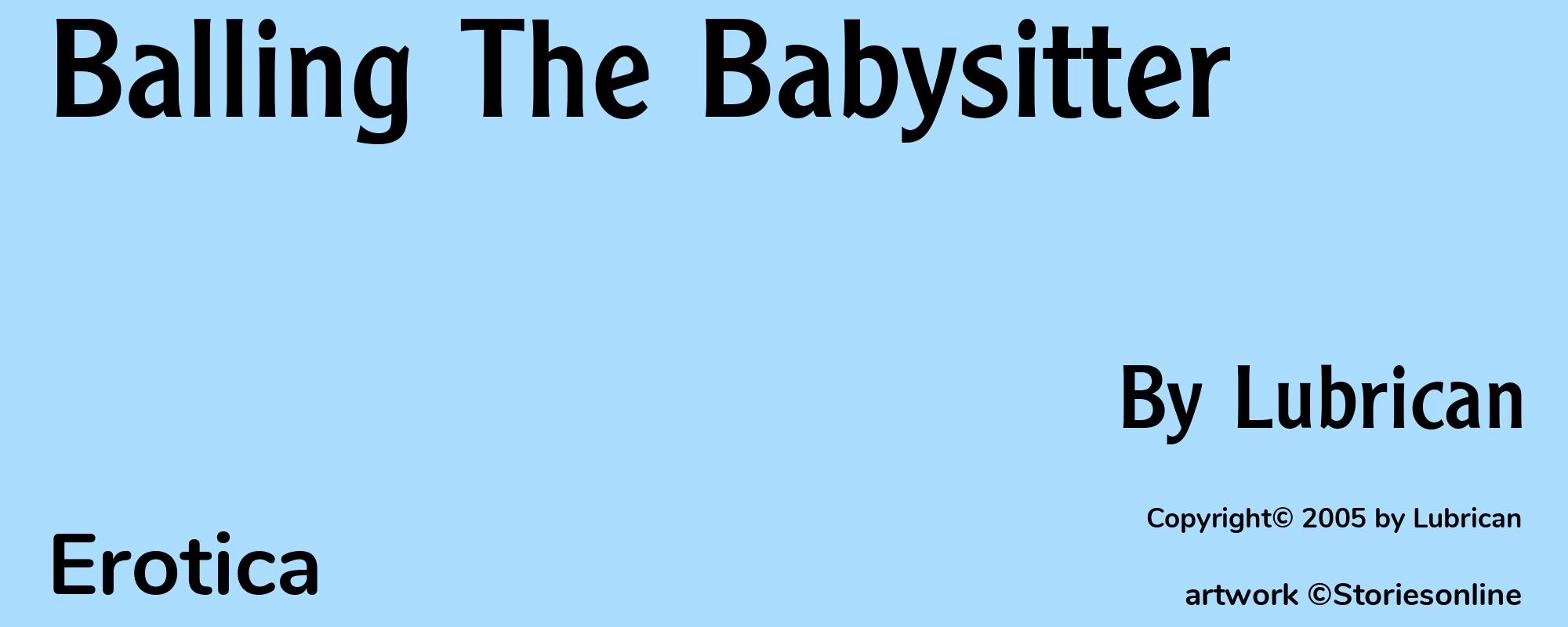 Balling The Babysitter - Cover