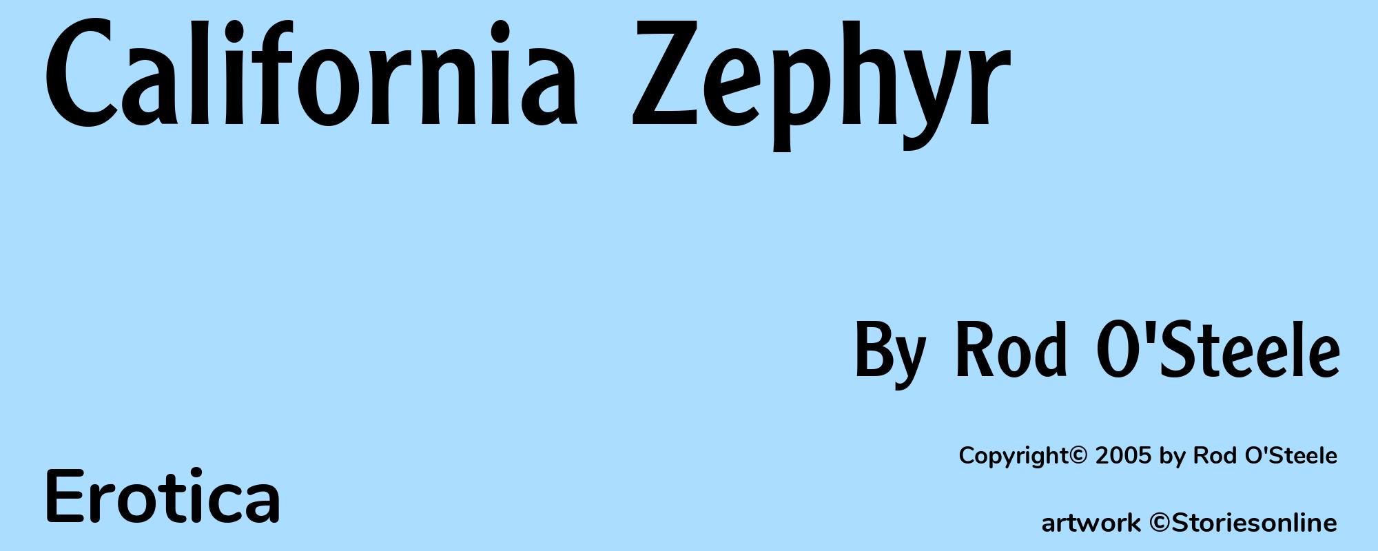 California Zephyr - Cover