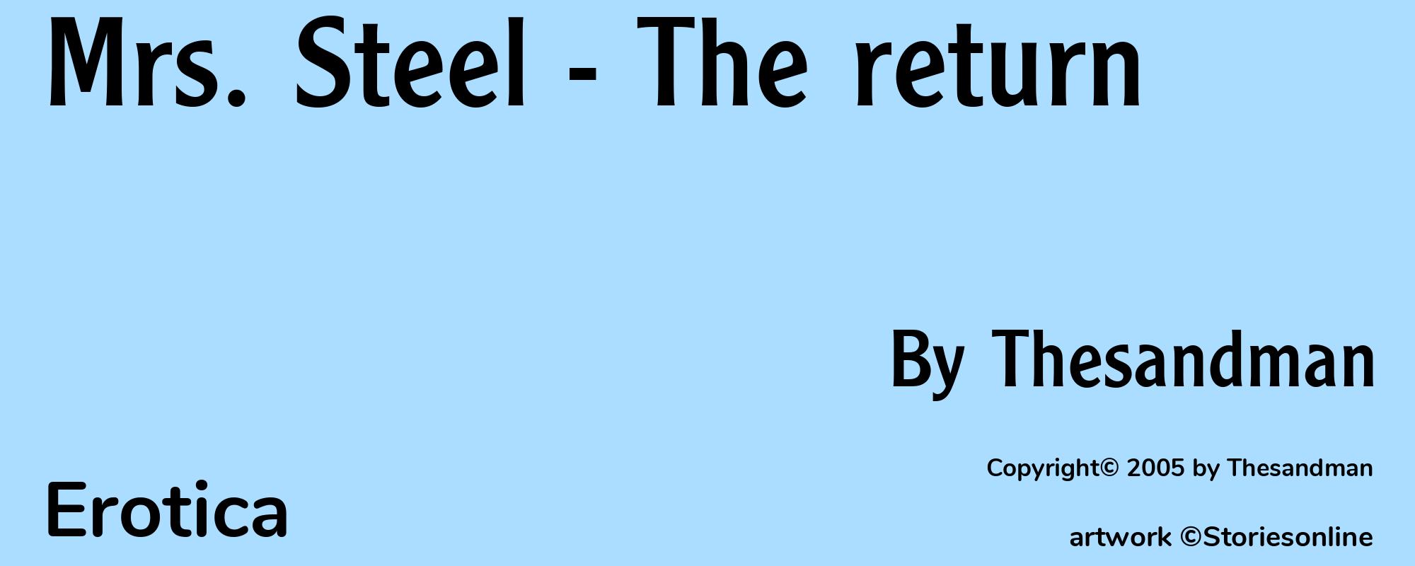 Mrs. Steel - The return - Cover