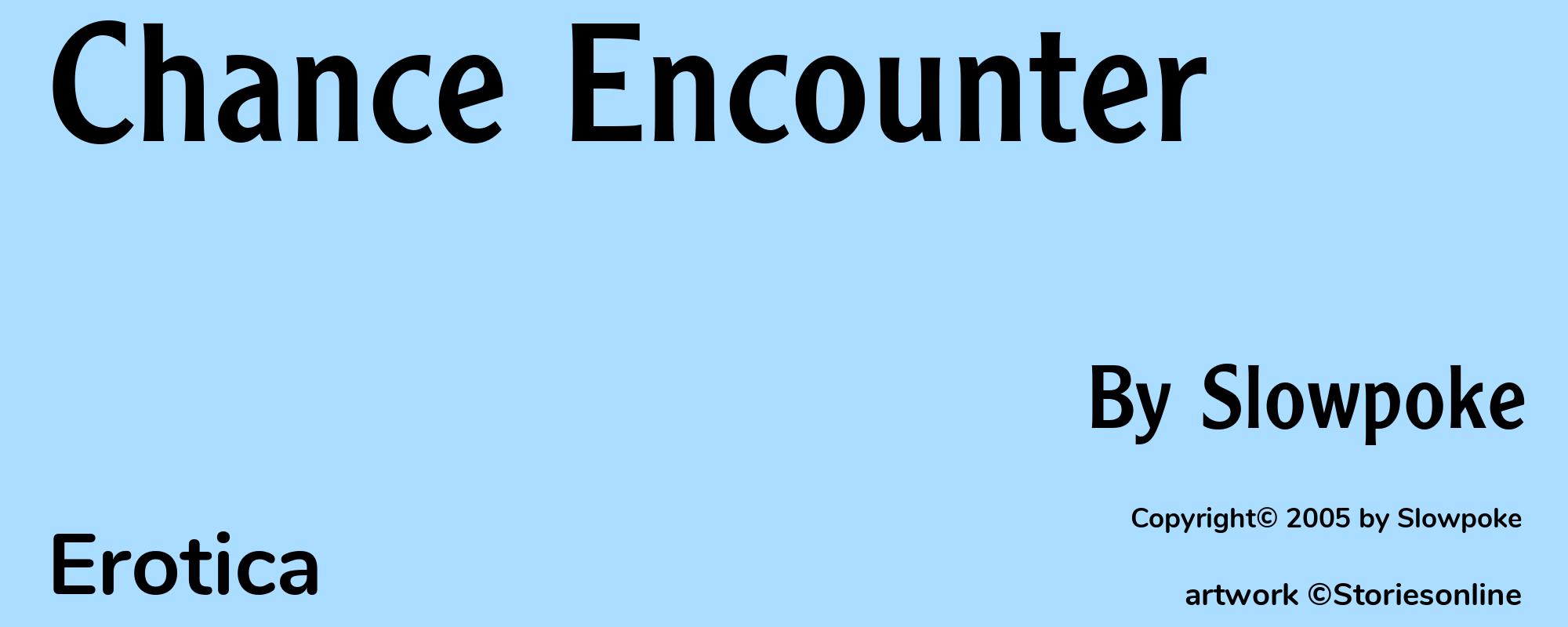 Chance Encounter - Cover