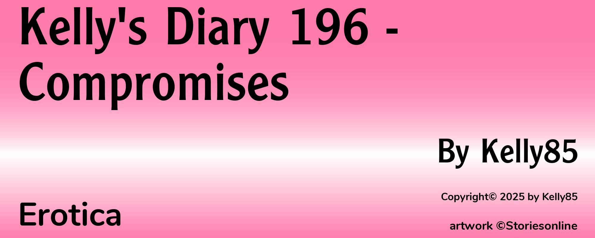 Kelly's Diary 196 - Compromises - Cover