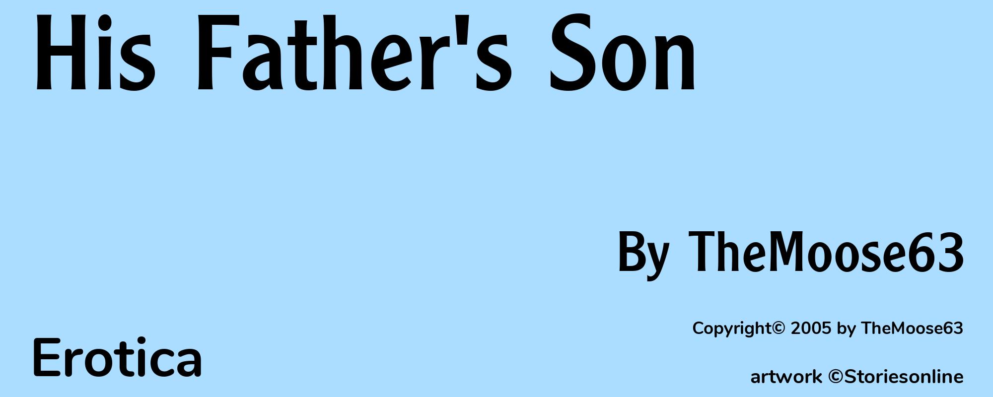 His Father's Son - Cover
