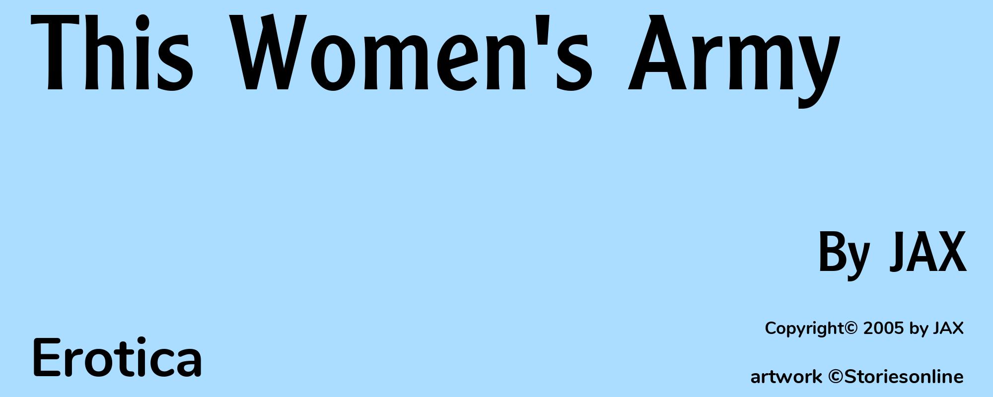 This Women's Army - Cover