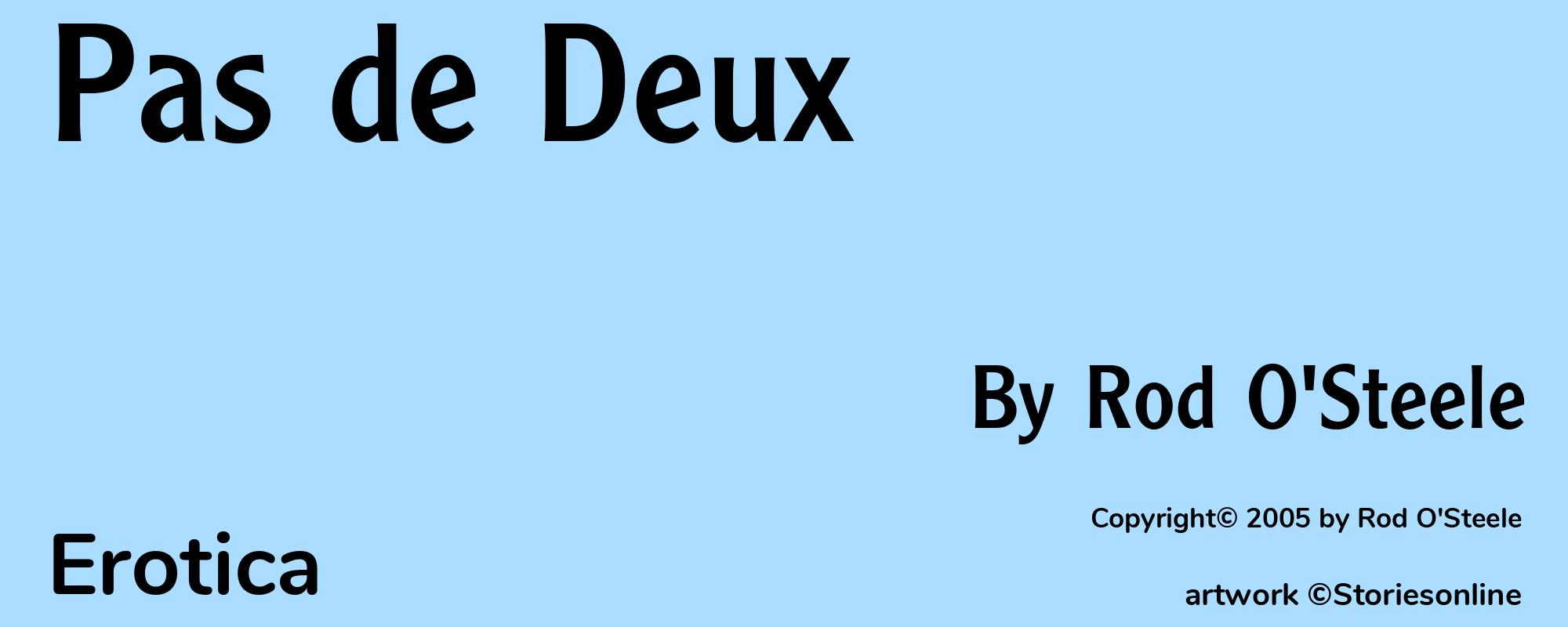 Pas de Deux - Cover