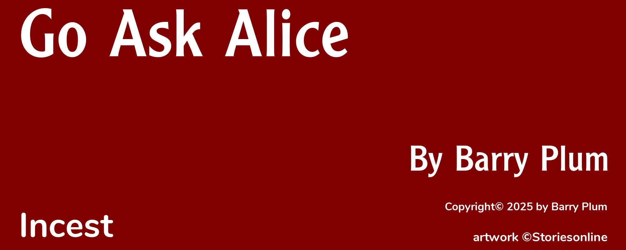 Go Ask Alice - Cover