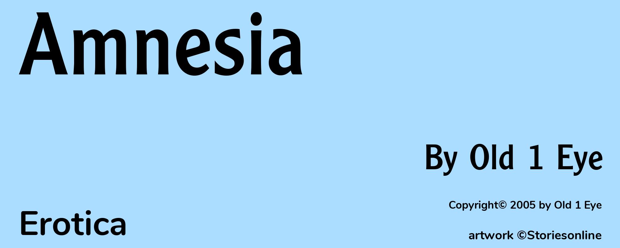 Amnesia - Cover