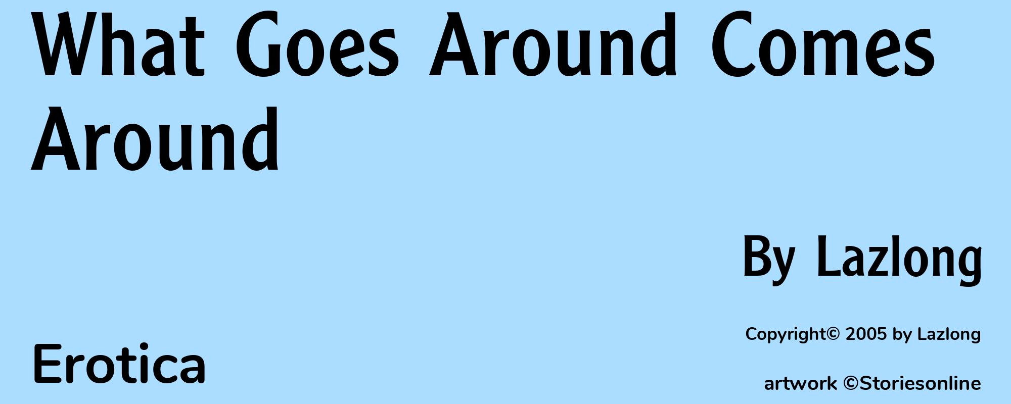 What Goes Around Comes Around - Cover