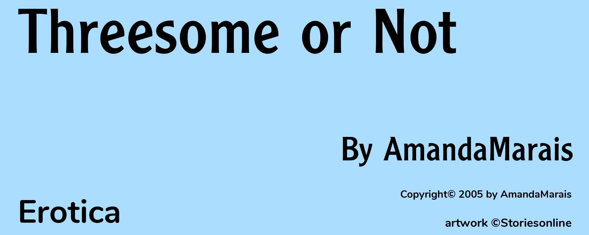 Threesome or Not - Cover