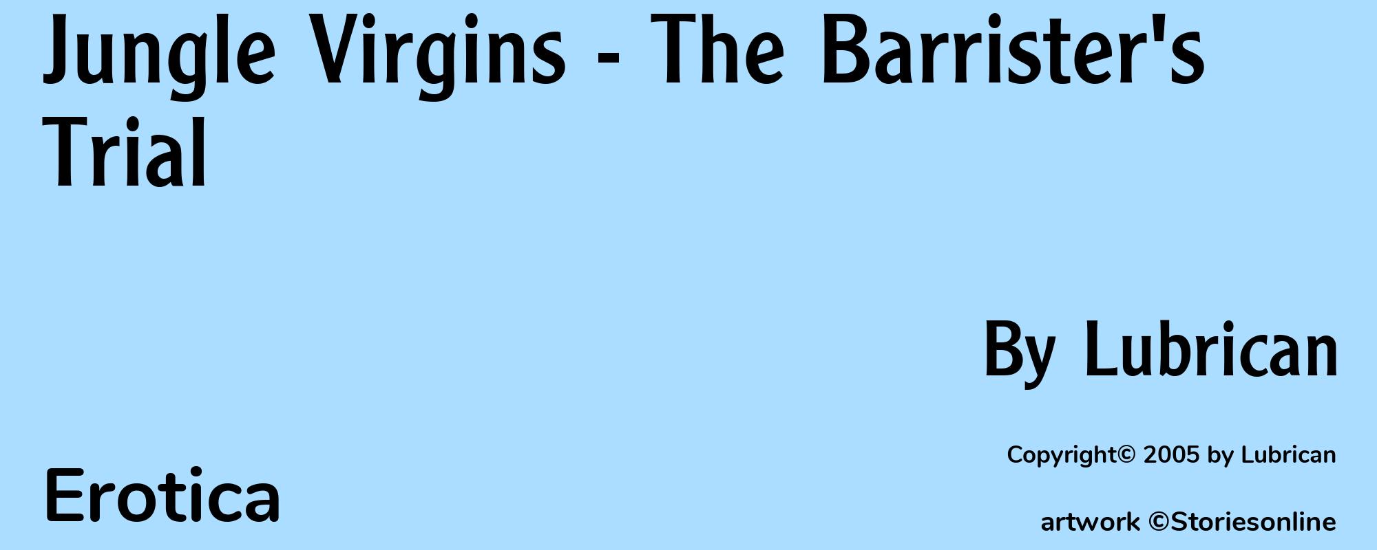 Jungle Virgins - The Barrister's Trial - Cover