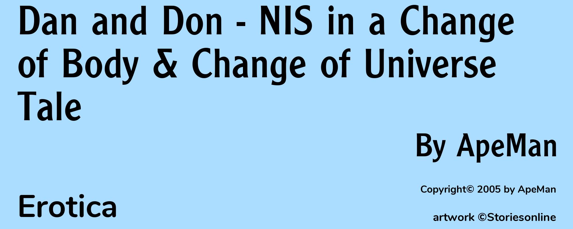 Dan and Don - NIS in a Change of Body & Change of Universe Tale - Cover
