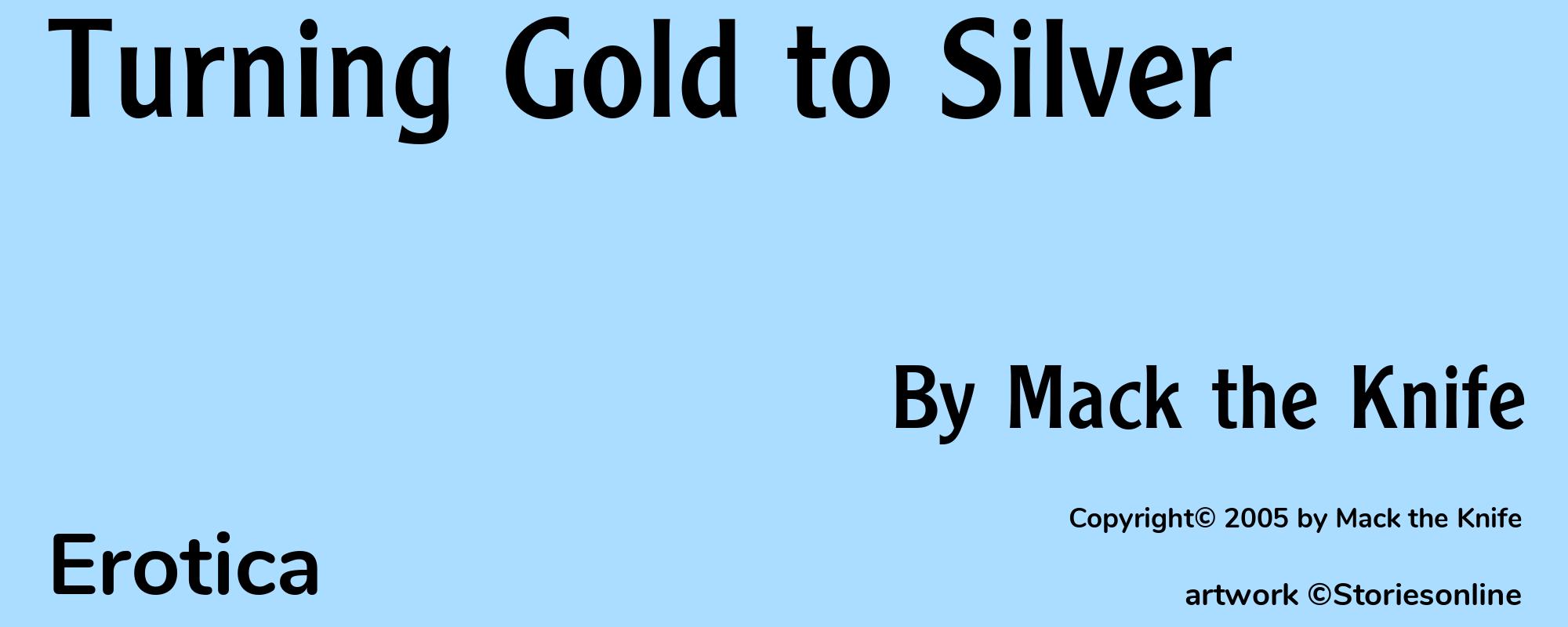 Turning Gold to Silver - Cover