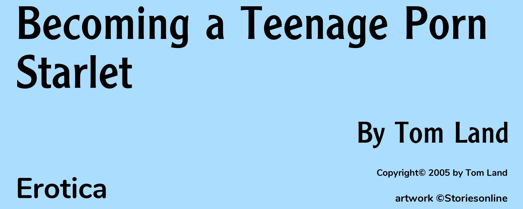 Becoming a Teenage Porn Starlet - Cover