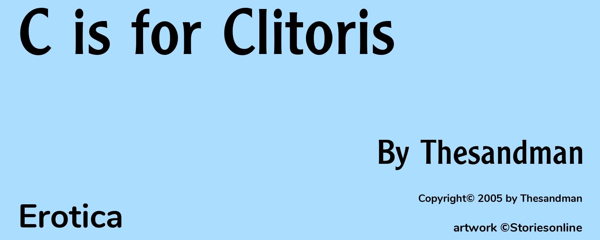 C is for Clitoris - Cover