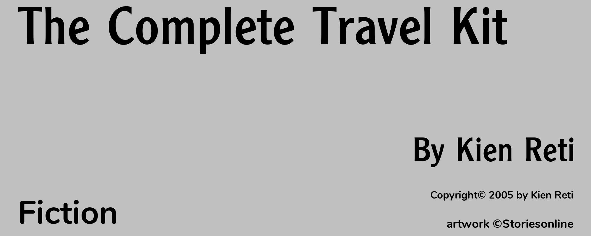 The Complete Travel Kit - Cover