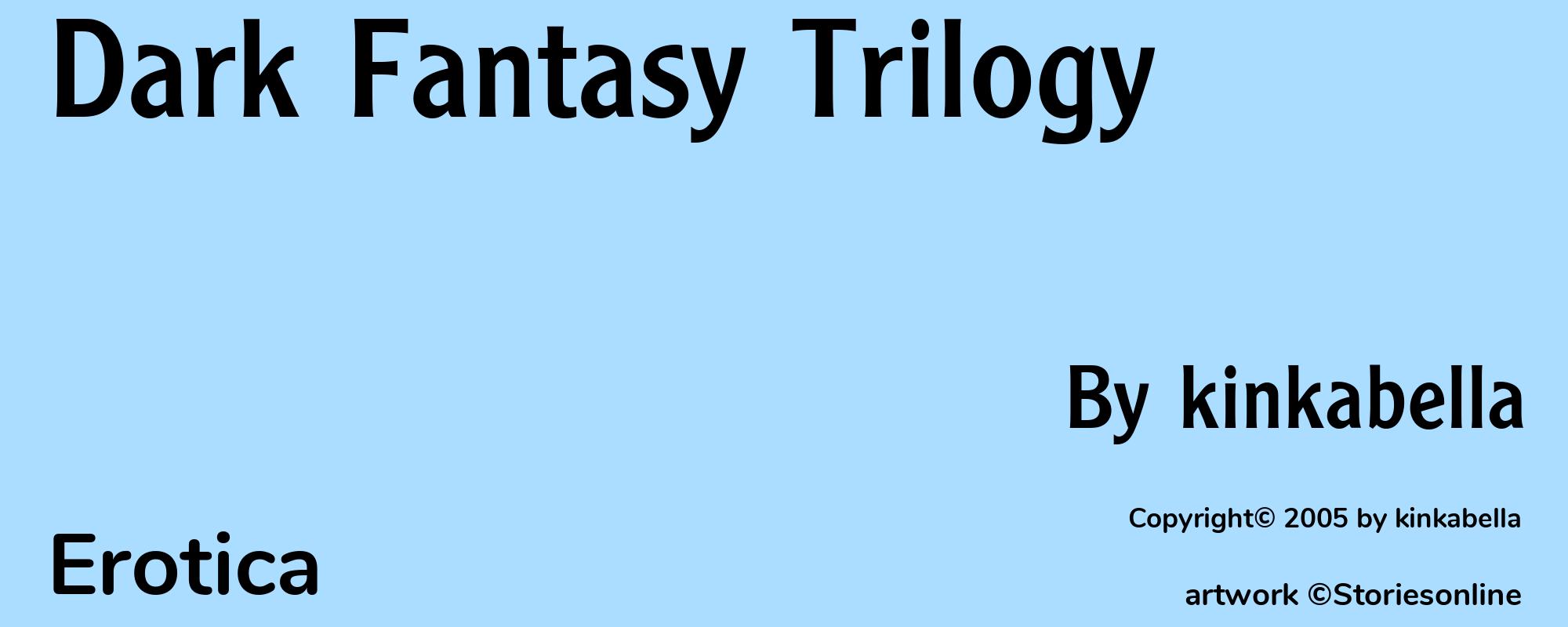 Dark Fantasy Trilogy - Cover