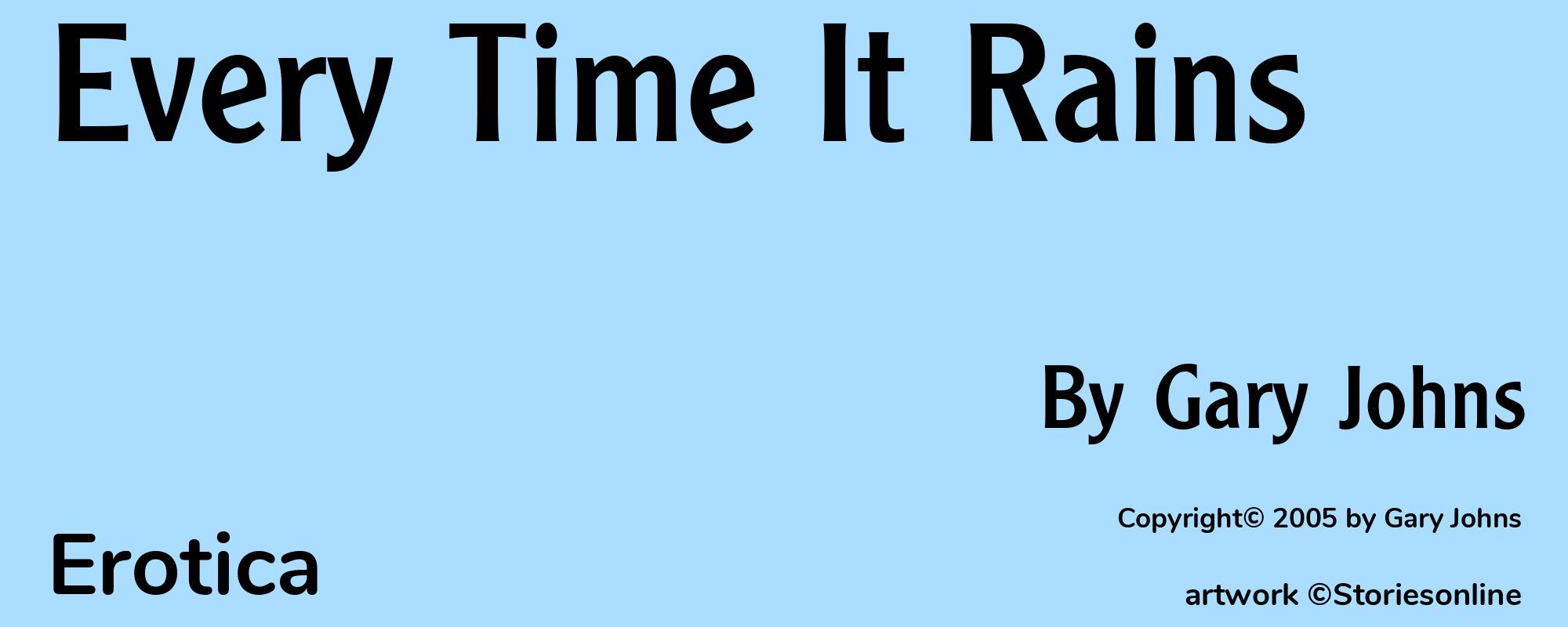 Every Time It Rains - Cover