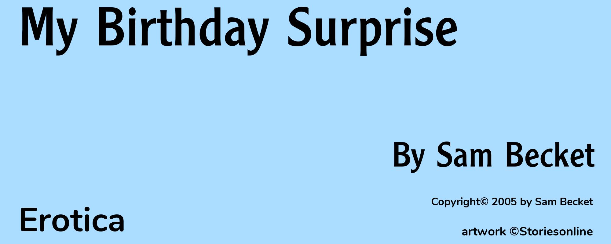 My Birthday Surprise - Cover