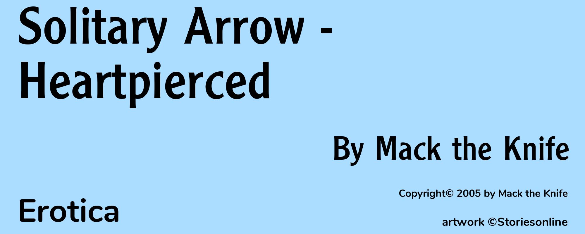 Solitary Arrow - Heartpierced - Cover