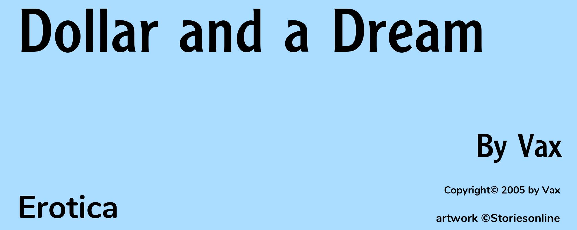 Dollar and a Dream - Cover