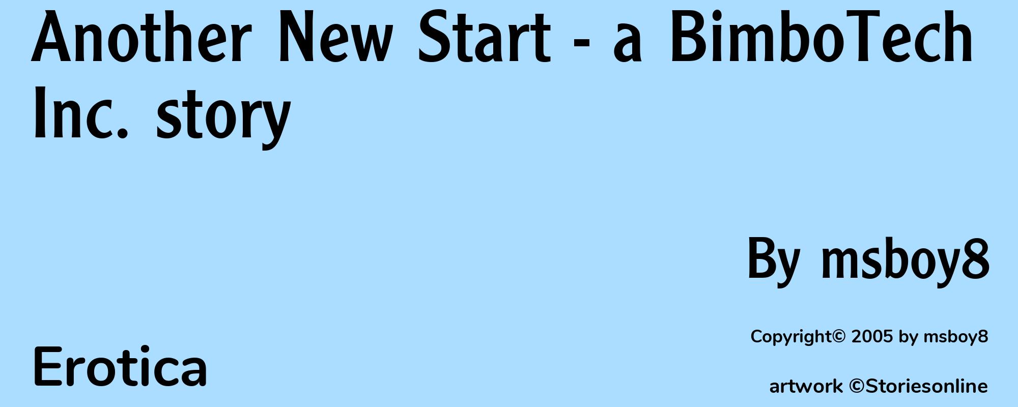 Another New Start - a BimboTech Inc. story - Cover