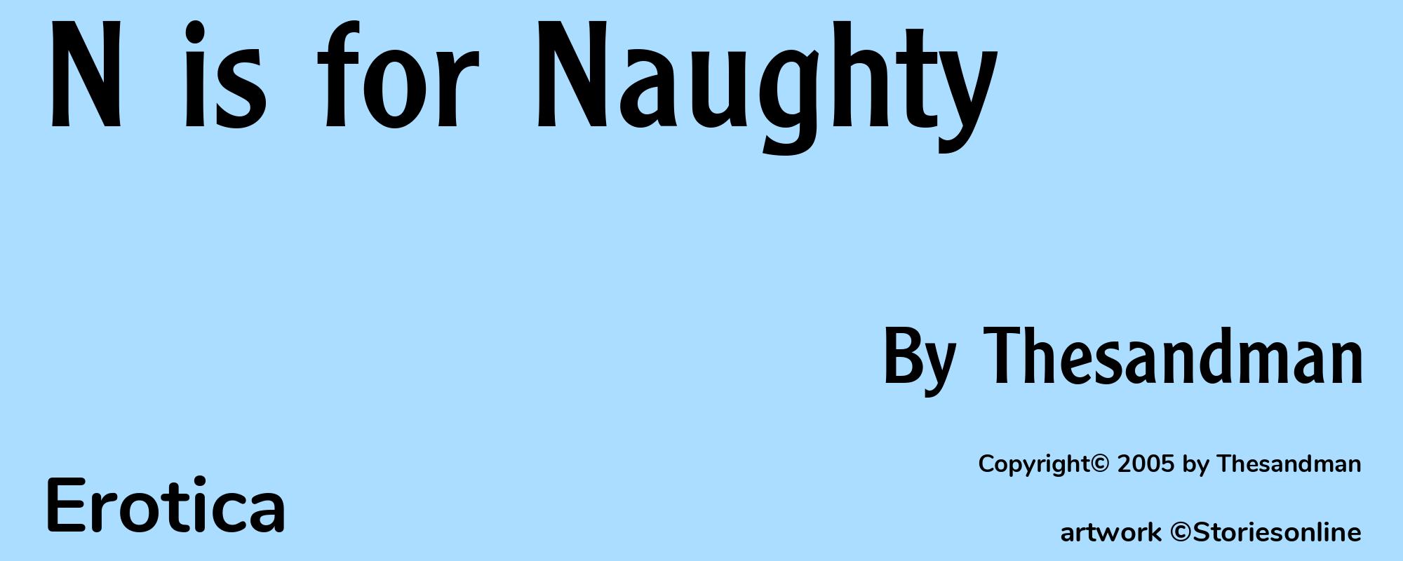 N is for Naughty - Cover
