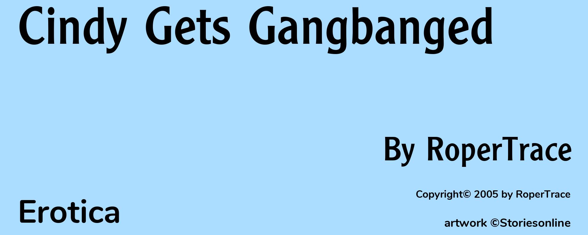 Cindy Gets Gangbanged - Cover
