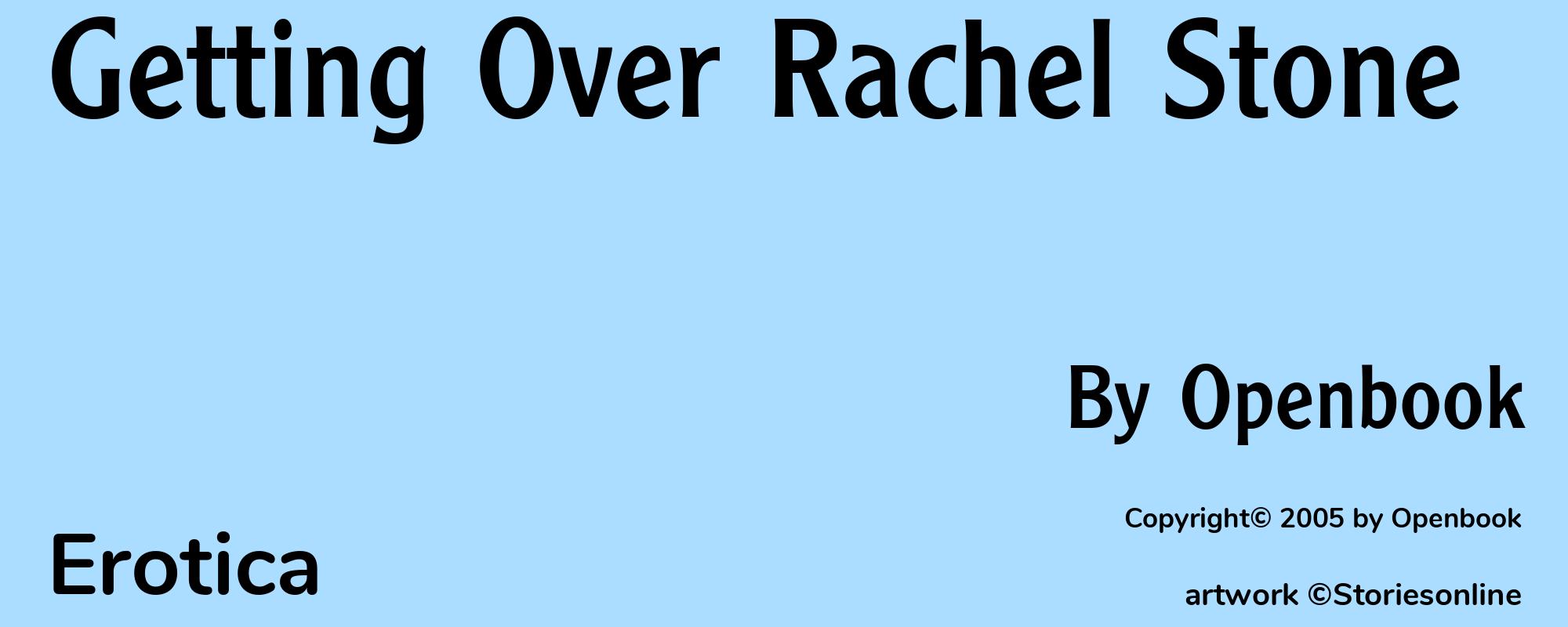 Getting Over Rachel Stone - Cover