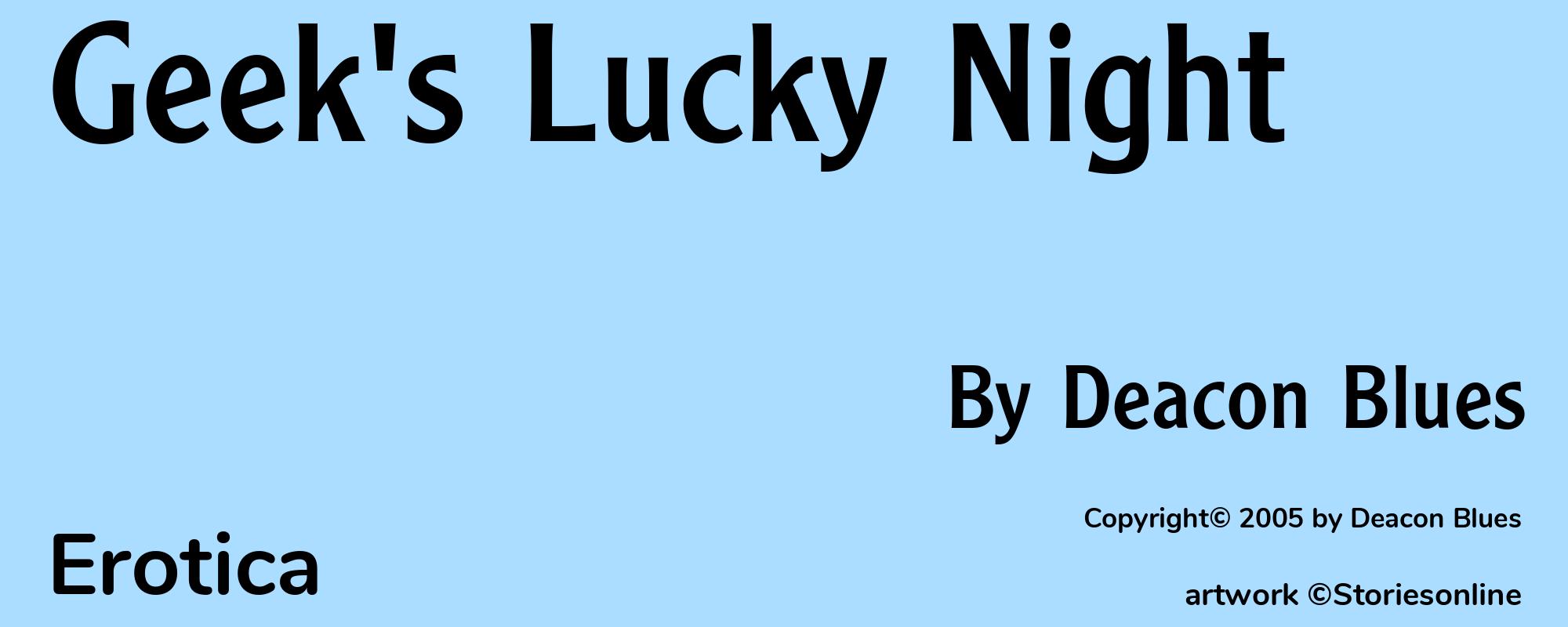 Geek's Lucky Night - Cover