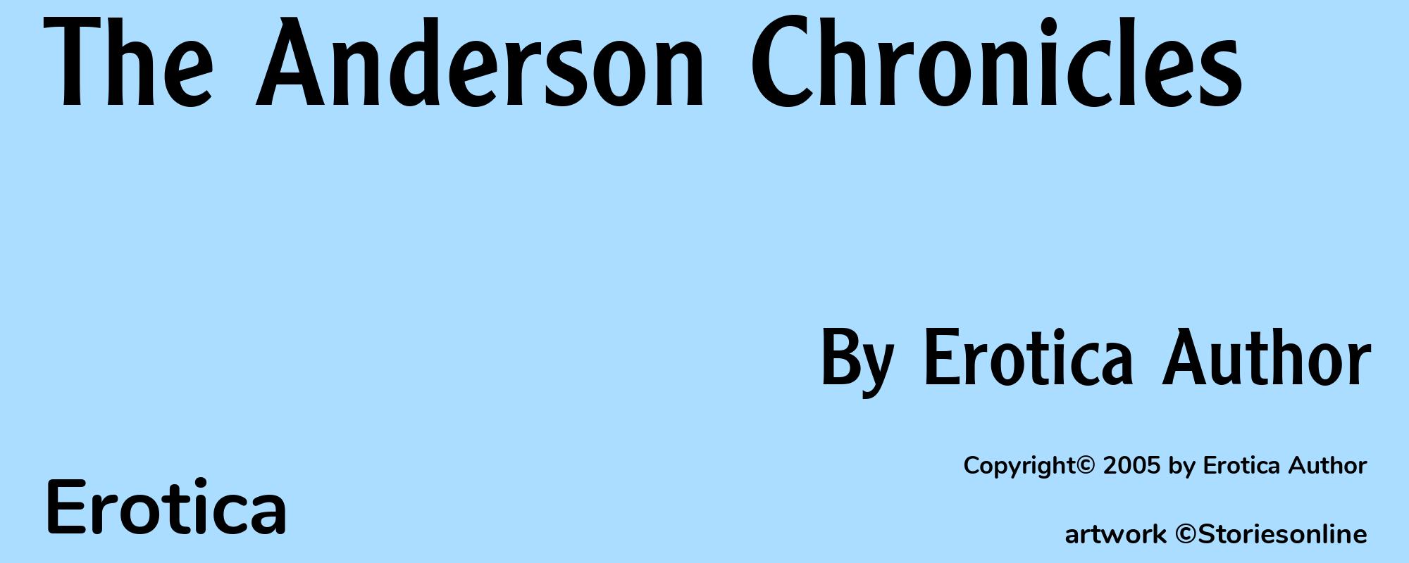 The Anderson Chronicles - Cover