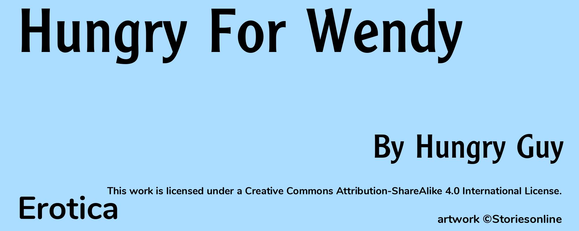 Hungry For Wendy - Cover