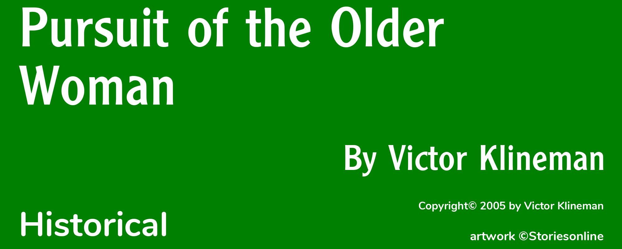 Pursuit of the Older Woman - Cover