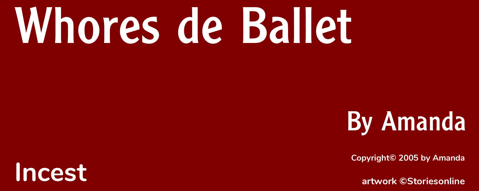 Whores de Ballet - Cover