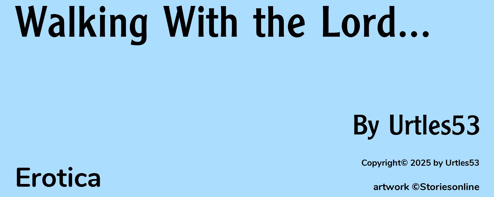 Walking With the Lord... - Cover