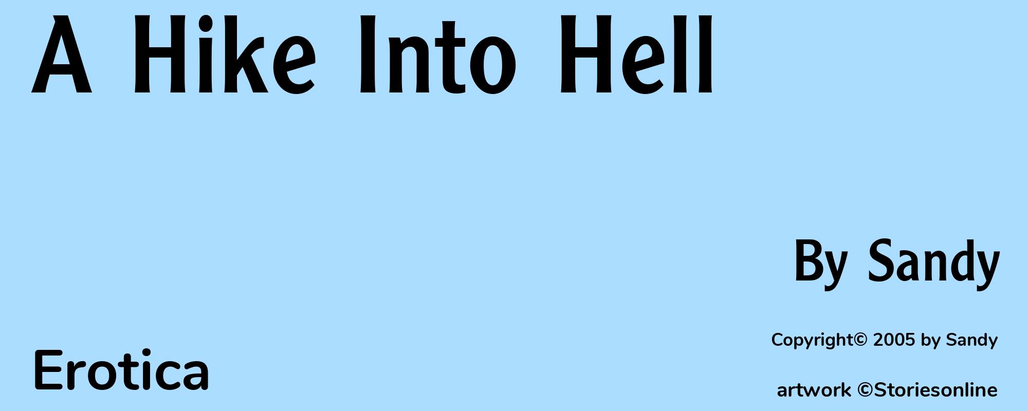 A Hike Into Hell - Cover