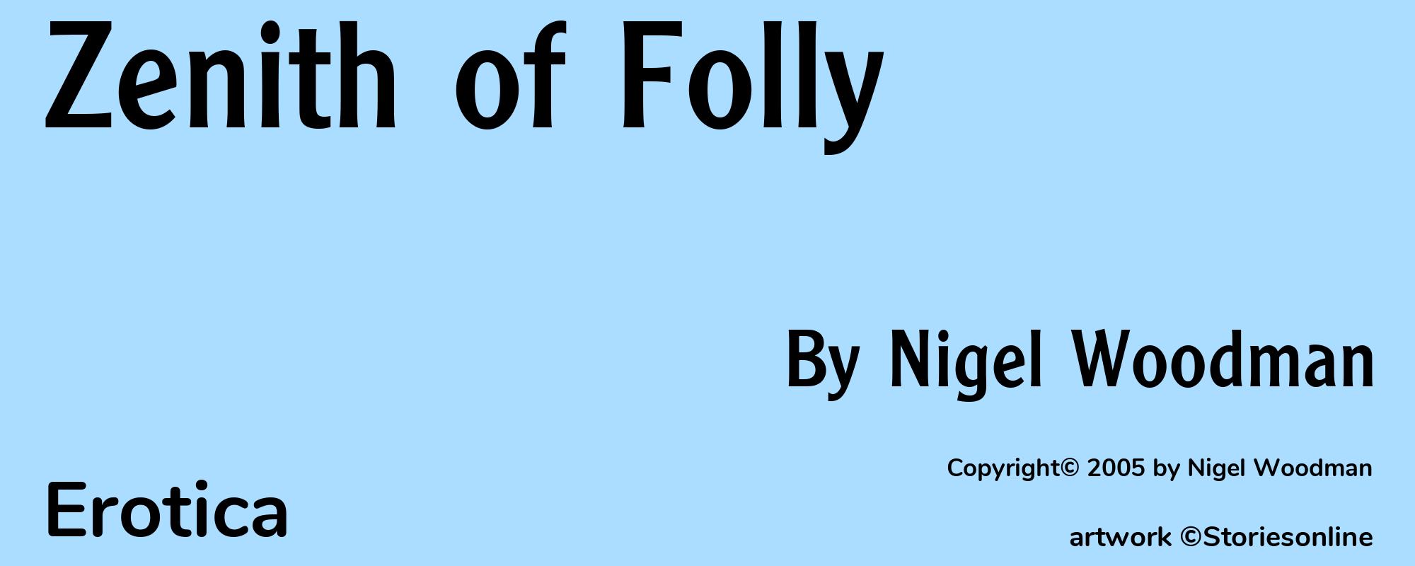 Zenith of Folly - Cover