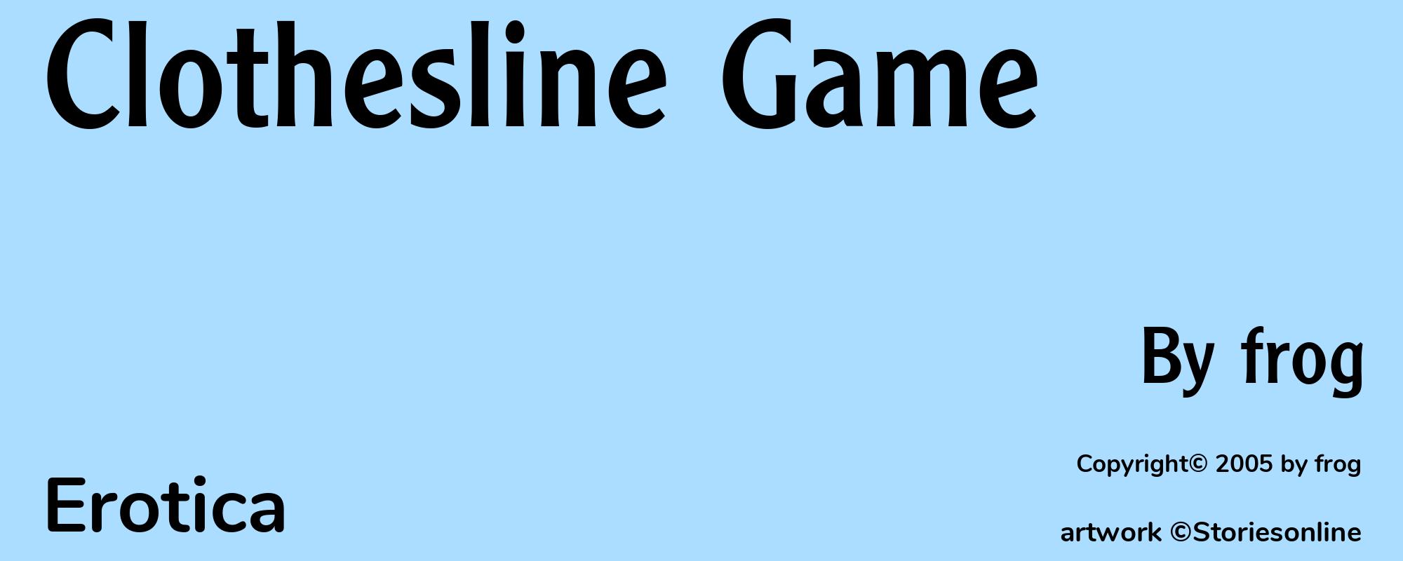 Clothesline Game - Cover