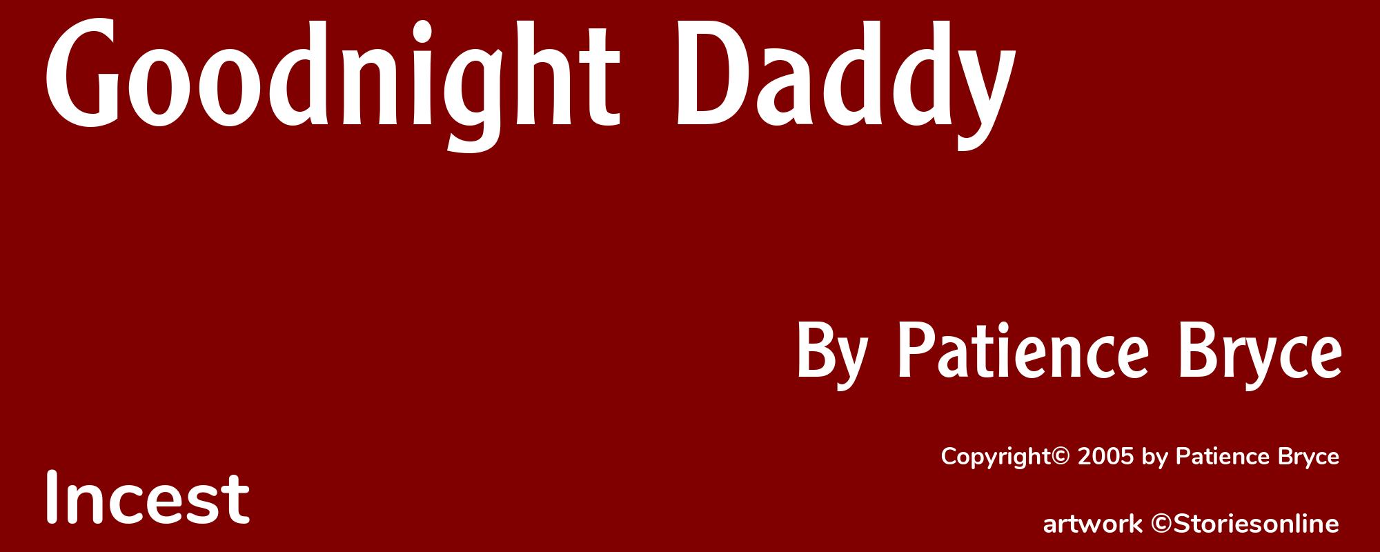 Goodnight Daddy - Cover