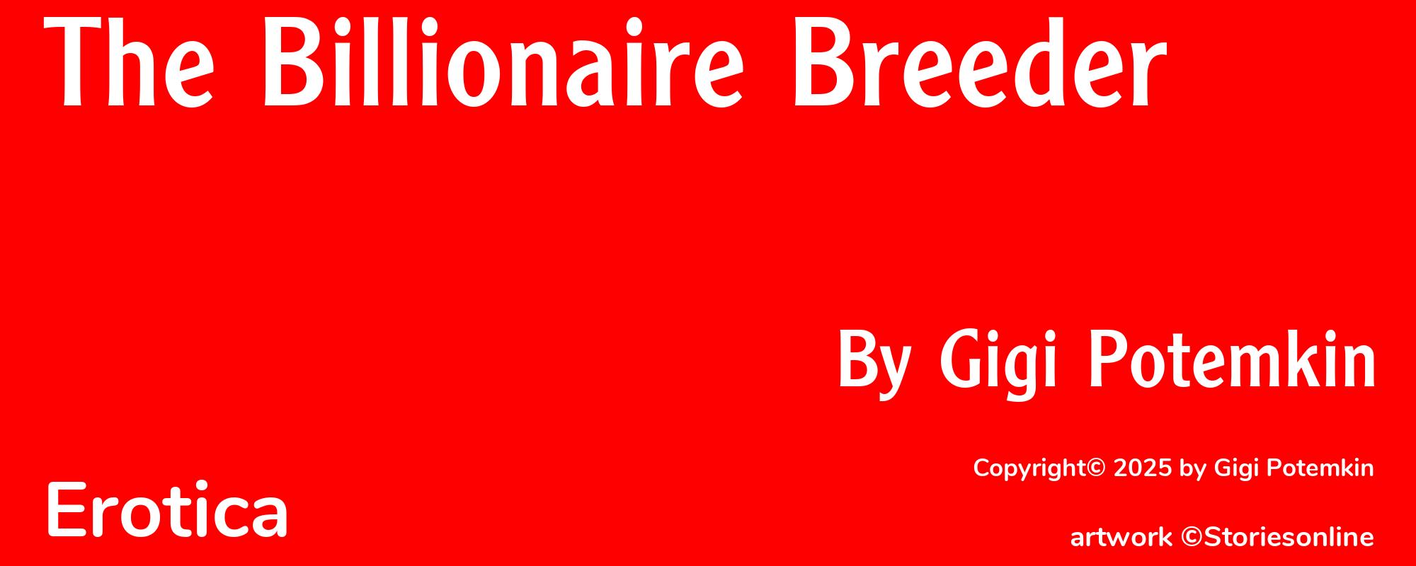 The Billionaire Breeder - Cover