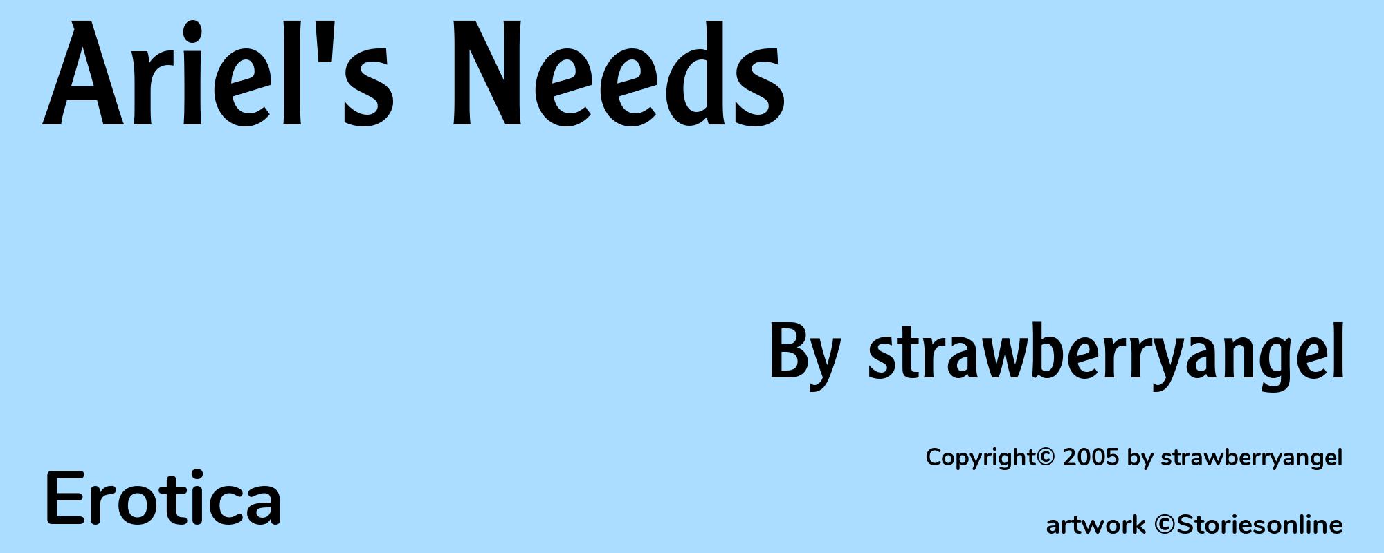 Ariel's Needs - Cover