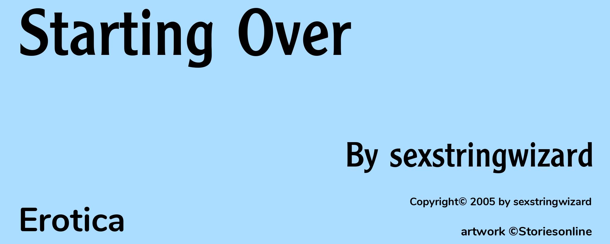 Starting Over - Cover