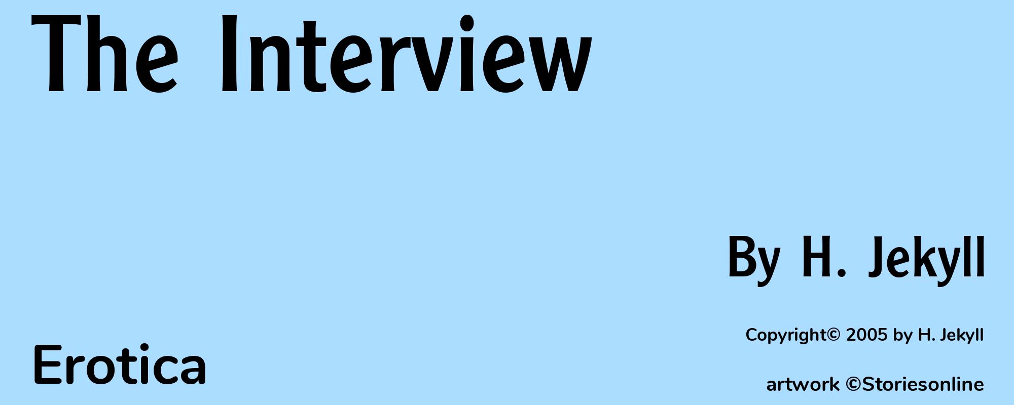 The Interview - Cover