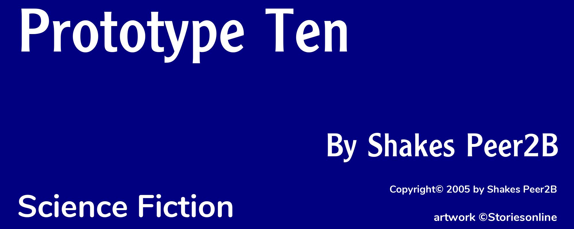 Prototype Ten - Cover