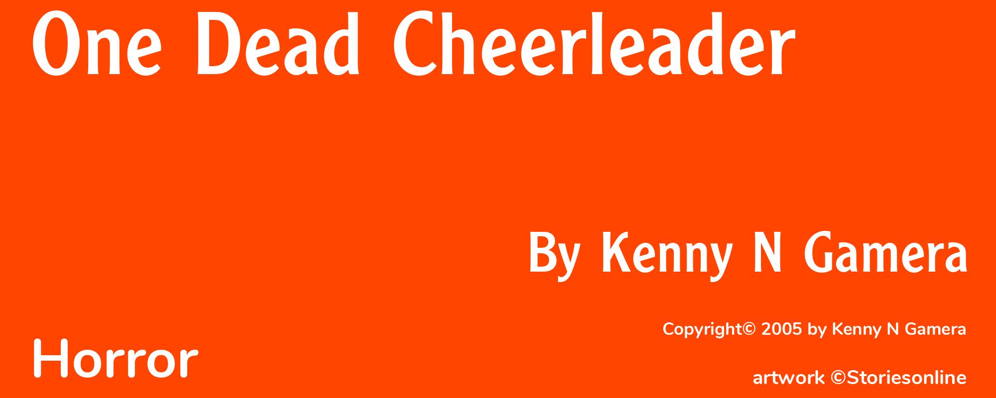 One Dead Cheerleader - Cover