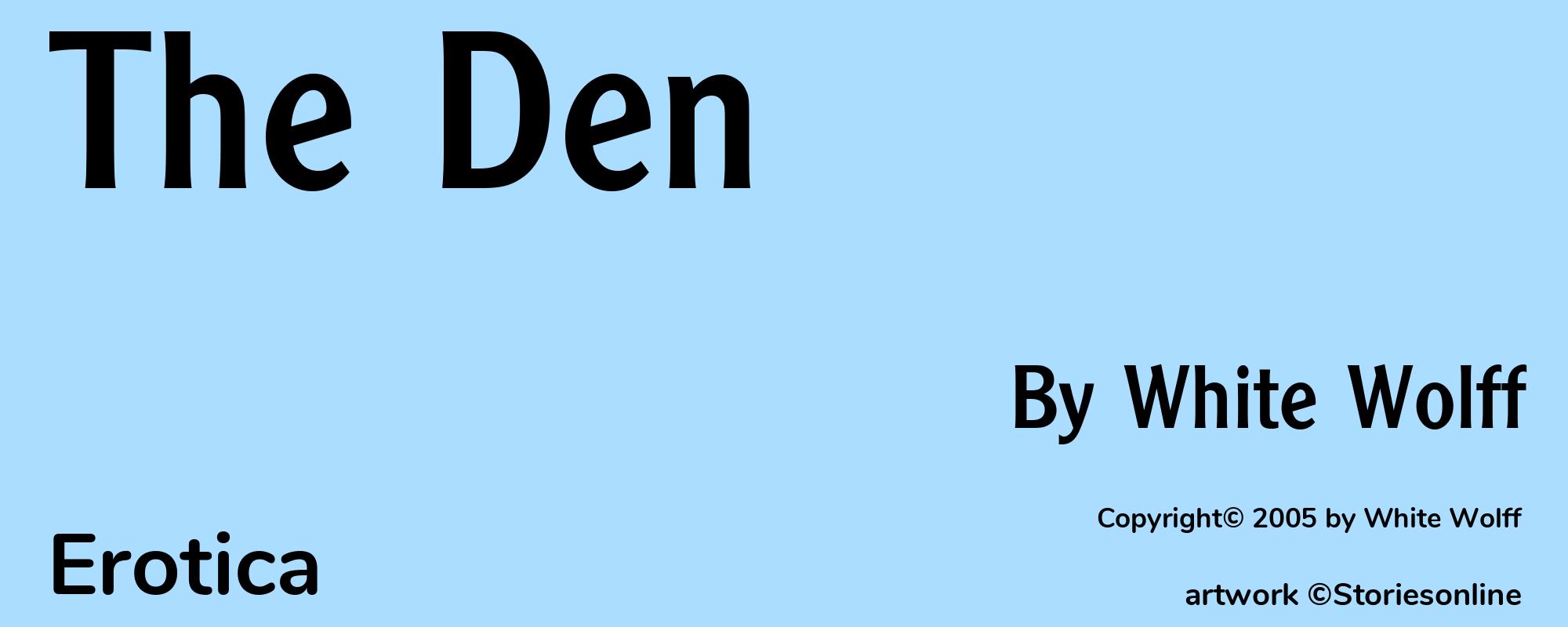 The Den - Cover