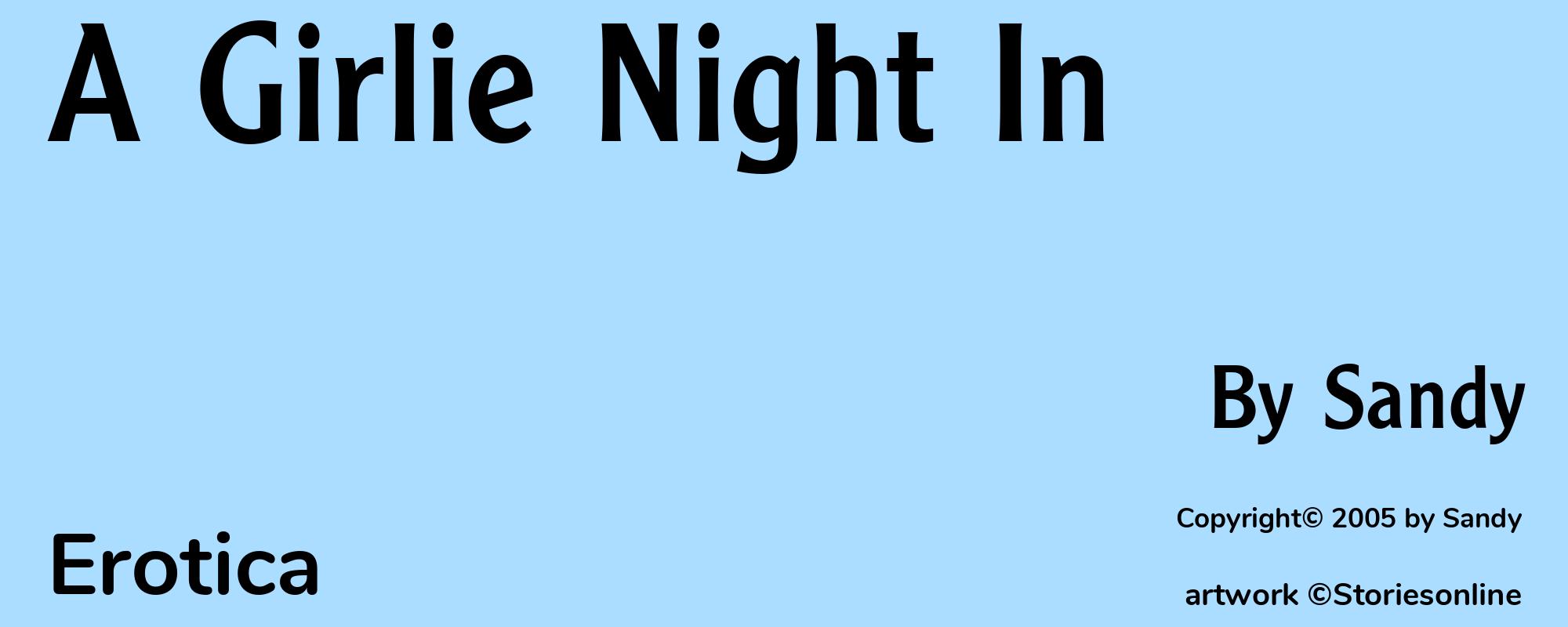A Girlie Night In - Cover