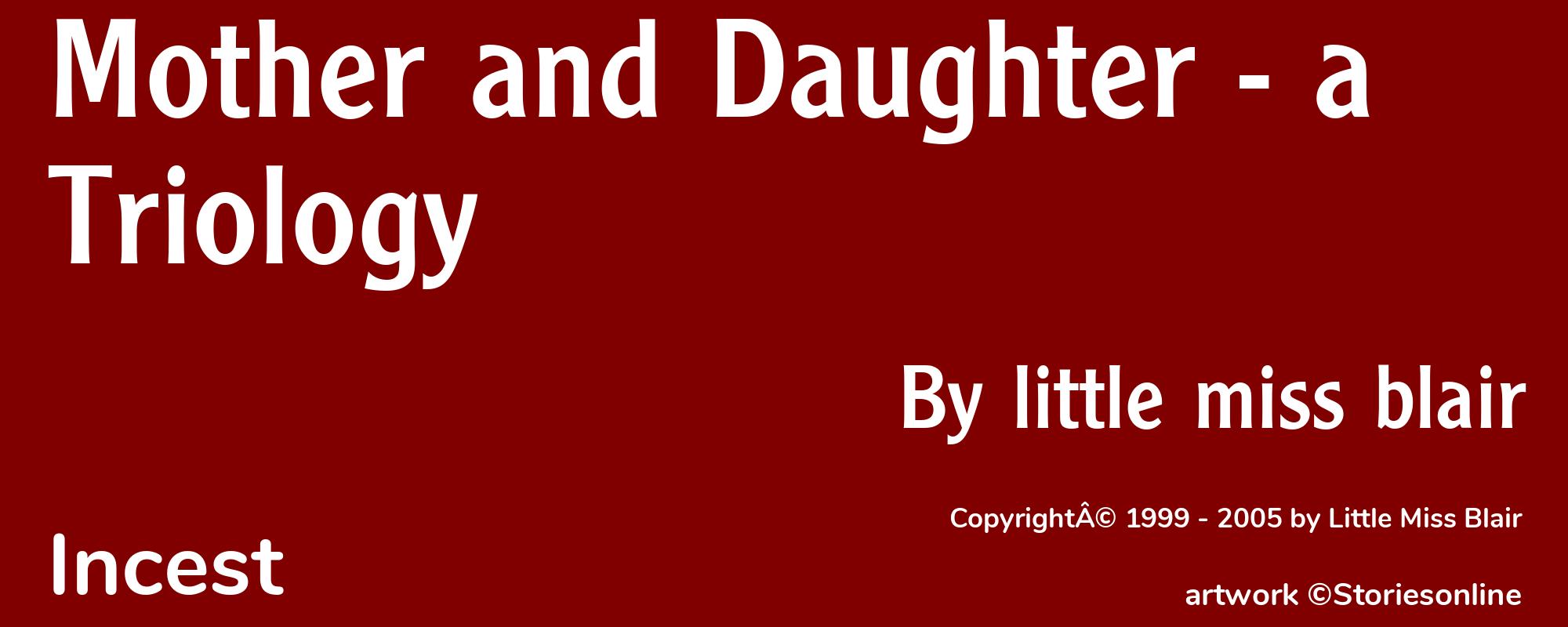 Mother and Daughter - a Triology - Cover