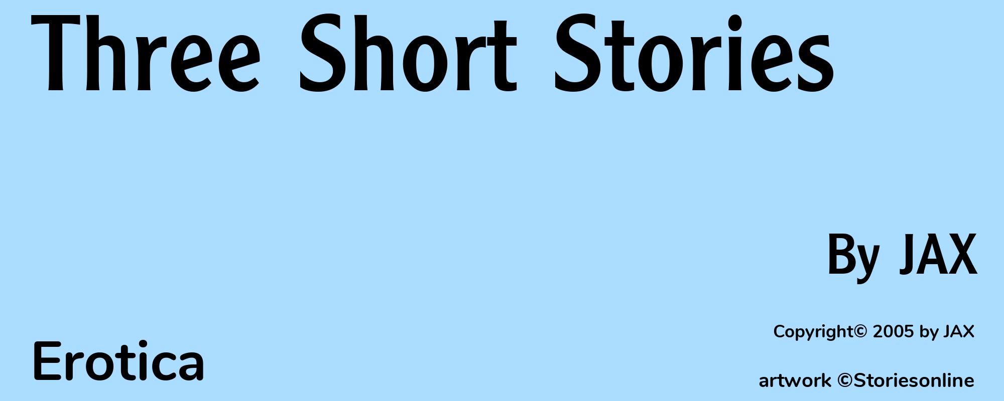 Three Short Stories - Cover