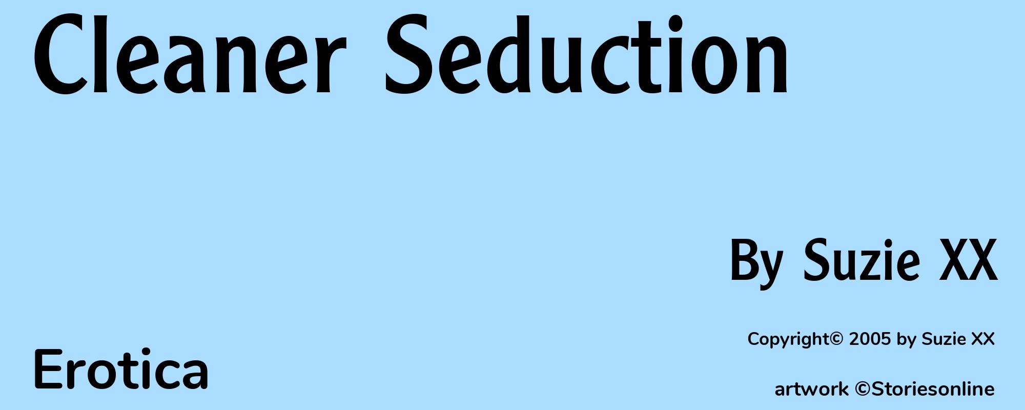 Cleaner Seduction - Cover