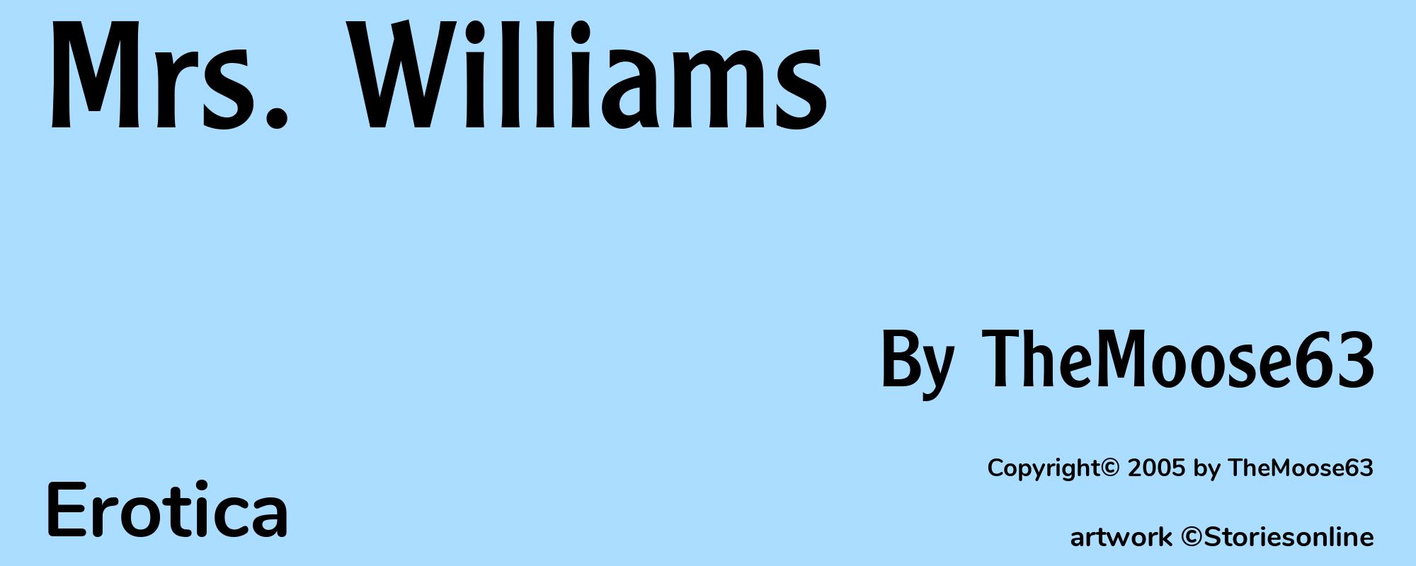 Mrs. Williams - Cover